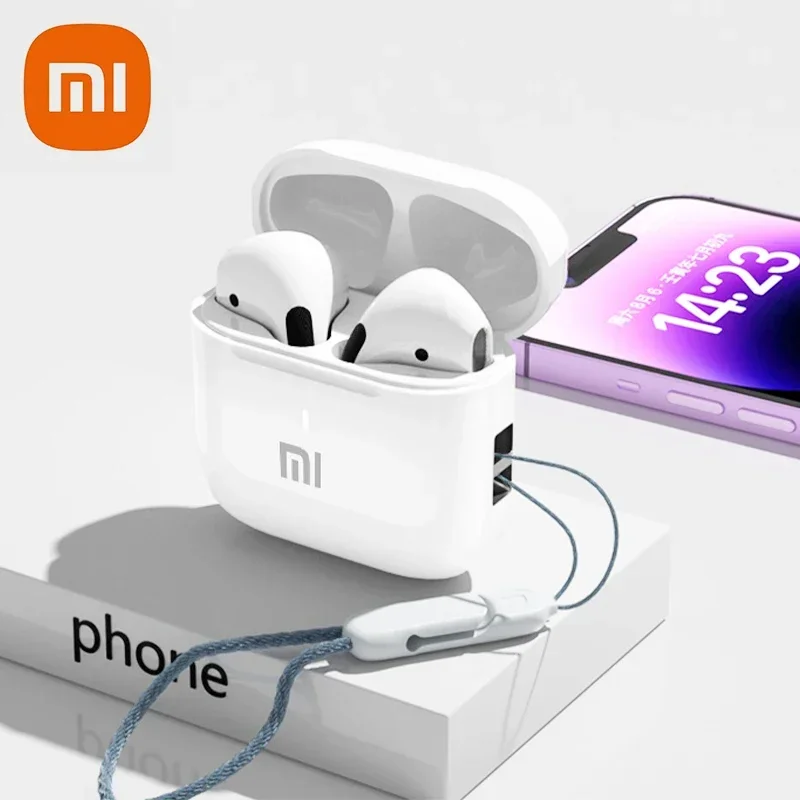 Xiaomi Buds Bluetooth 5,3 Kopfhörer TWS Drahtlose Kopfhörer Noise Reduction Ohrhörer Hifi Stereo Sound Kopfhörer Headset Mit Mikrofon: Blau