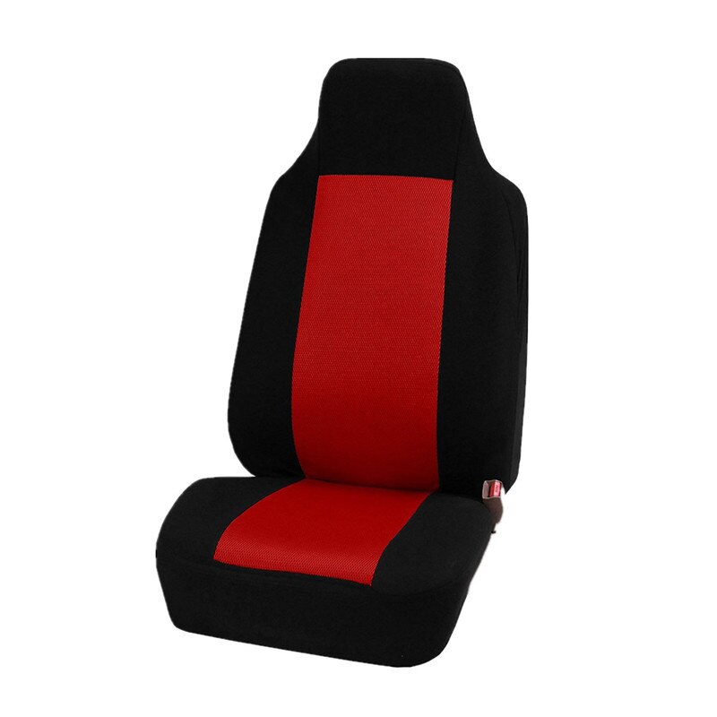 Car Seat Cover Airbag Compatible Ventilation Cloth Seat Protector Cushion Autos Universal Interior Accessories Fit Most Cars: 1 seat black red