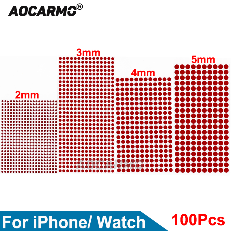 100 teile/los 2MM 3MM 5MM Wasserschaden Etikett Garantie Anzeige Sensoren Reparatur Aufkleber Für iPhone Für Uhr macBook