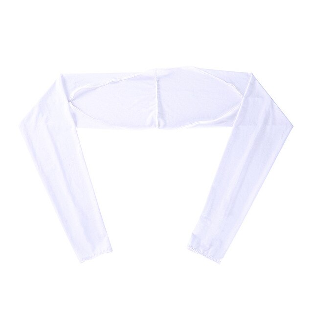 Ladies Shawl Cuff Gloves Golf Sports Cycing Sleeves Ice Silk Sunscreen Summer UV Sun Protection Clothing for Outdoor Activities: White
