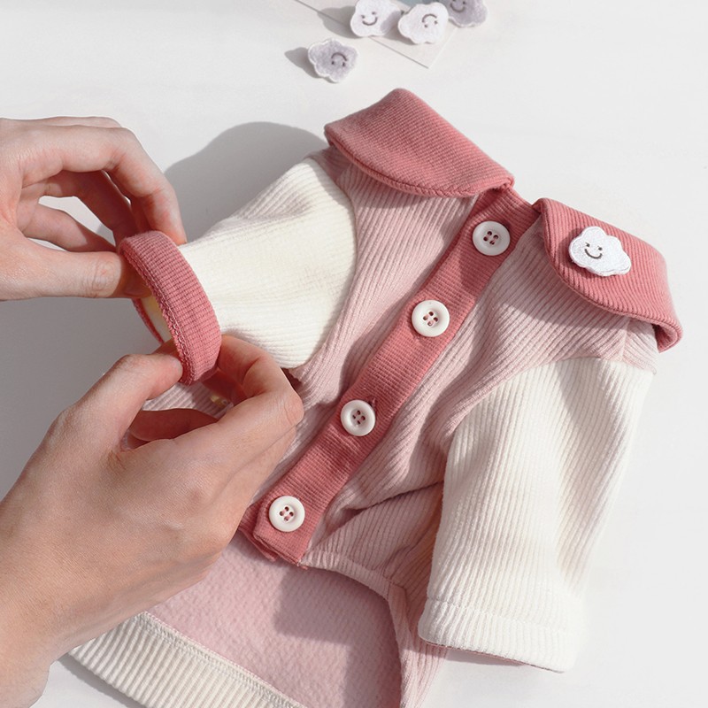 Dunne hondenhoodies voor honden, stevige hondenjas, katoenen ondershirts, puppysweater, chihuahua-kostuum, hondenkleding, mode: S / Black