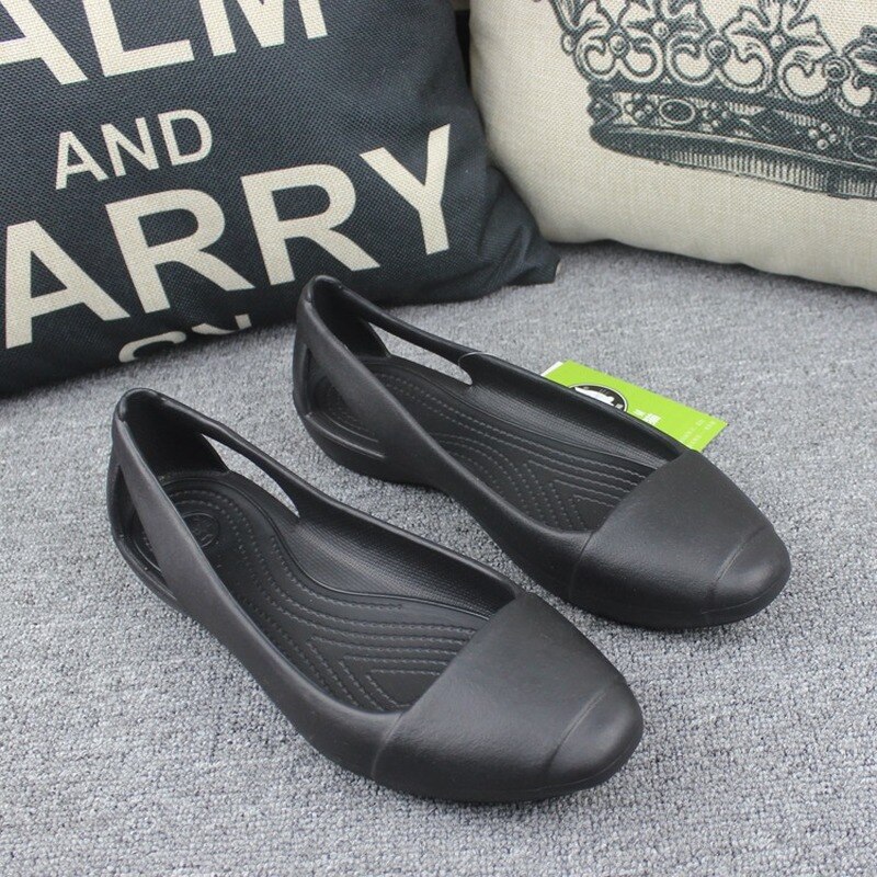 Sommar kvinnor plast sandaler lägenheter skor för kvinnor tjejer dam mula träskor tofflor slip on skor