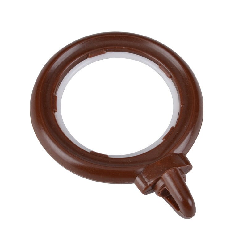 10 Stuks Per Lot Plastic Gordijn Accessoires Ringen Zilverkleurige Koper Kleur Haak Opknoping Interne Diameter 40 Mm: Sandalwood Color