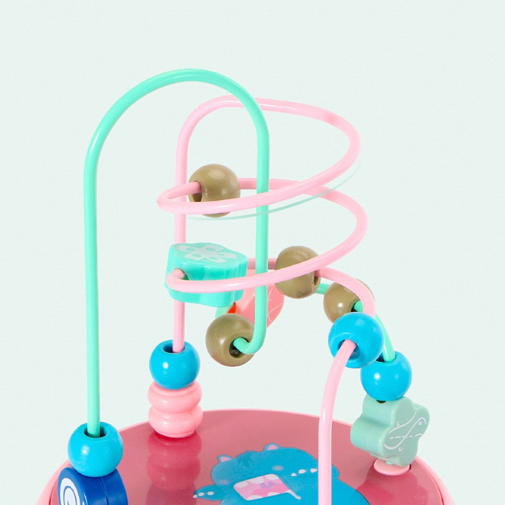 Børn mini farverige rutsjebane glidende perler labyrint matematik legetøj børn uddannelsesmæssige legetøjsperler tidlige uddannelsesmæssige legetøj