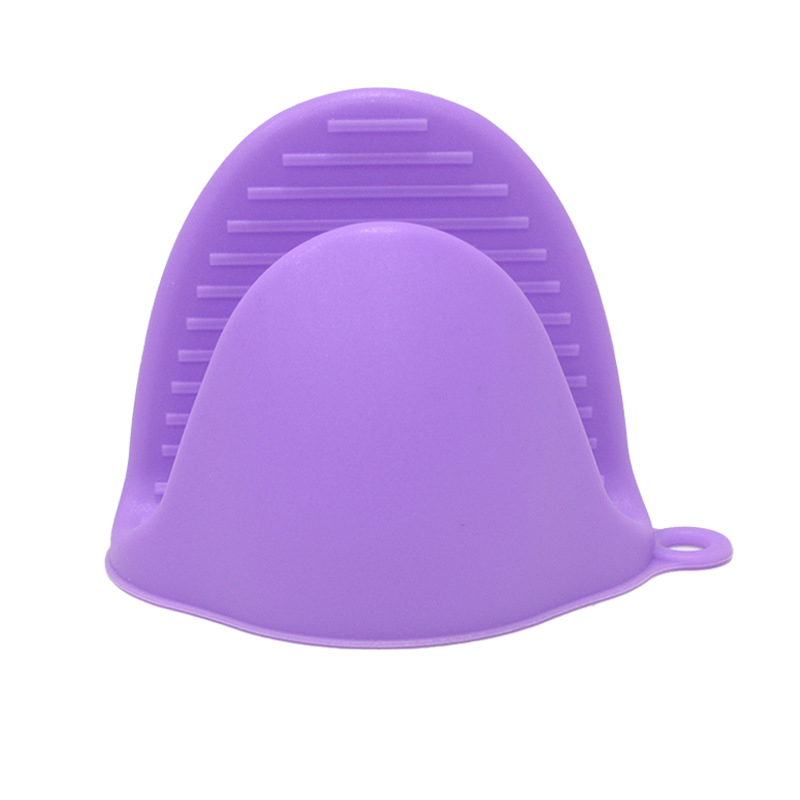 Oven Mitts Silicone Heat Resistant Pinch Mitts, Cooking Pinch Grips, Pot Holder and potholder for kitchen: PURPLE