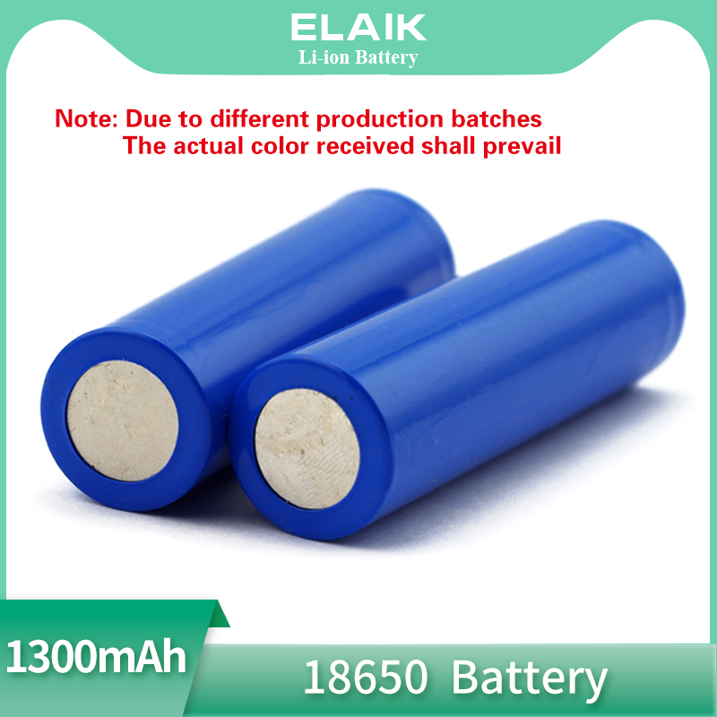 4 PCS 18650 1300 mah lithium battery 3.7 V strong light flashlight rechargeable battery protection board