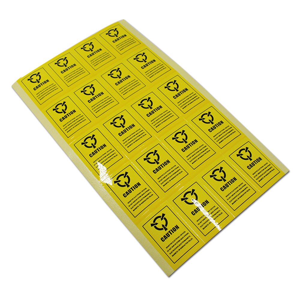 200 teile/los Klebstoff Verkaufs-antistatisch ESD VORSICHT Aufkleber antistatik-Warnung Etikett Siegel markieren Für Empfindliche Elektronik Verpackung Etiketten: 40x22mm