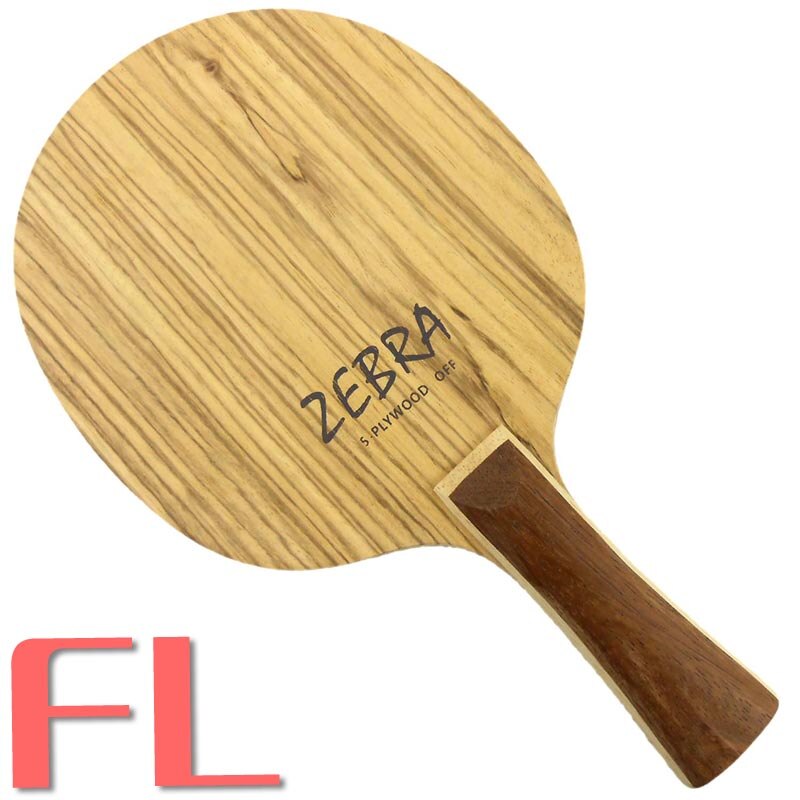 Sanwei  b6 zebra  b 6 b-6 5- playwood loop+attack off bordtennis klinge til pingpongketcher: Fl langt håndtag