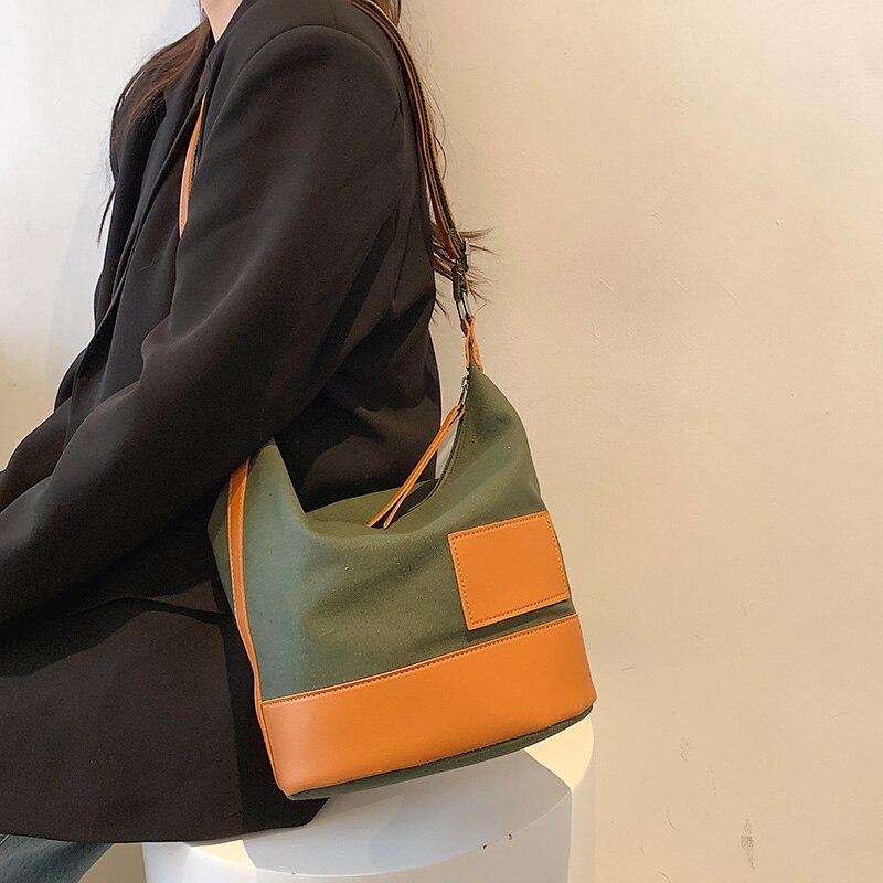 Borse a tracolla in tela da donna borse a tracolla da donna borsa a tracolla New Fashion Casual Designer borsa da donna borsa grande capacità