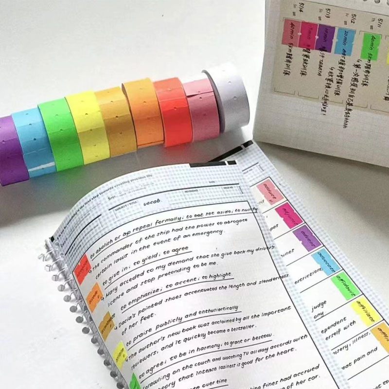 5000 teile/los etikett bunte private Aufkleber Etiketten selbst klebende Papier aufkleber leere Memo Briefpapier DIY Tagebuch Notizbuch