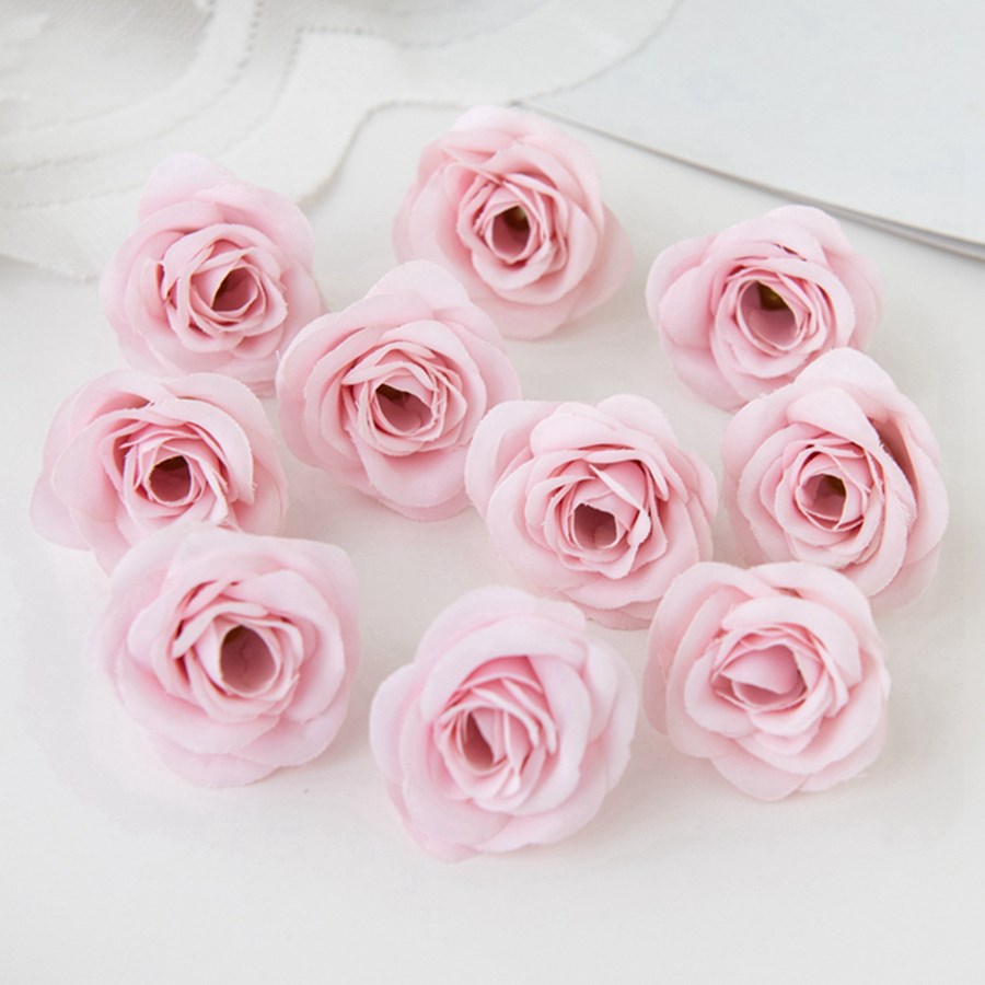 10 Stuks Zijde Kunstbloemen Rozen Hoofden Kerst Tuin Bogen Winkelcentrum Bruiloft Boeket Decoratie Diy Bloem Vaas Accessoire: Rose Red