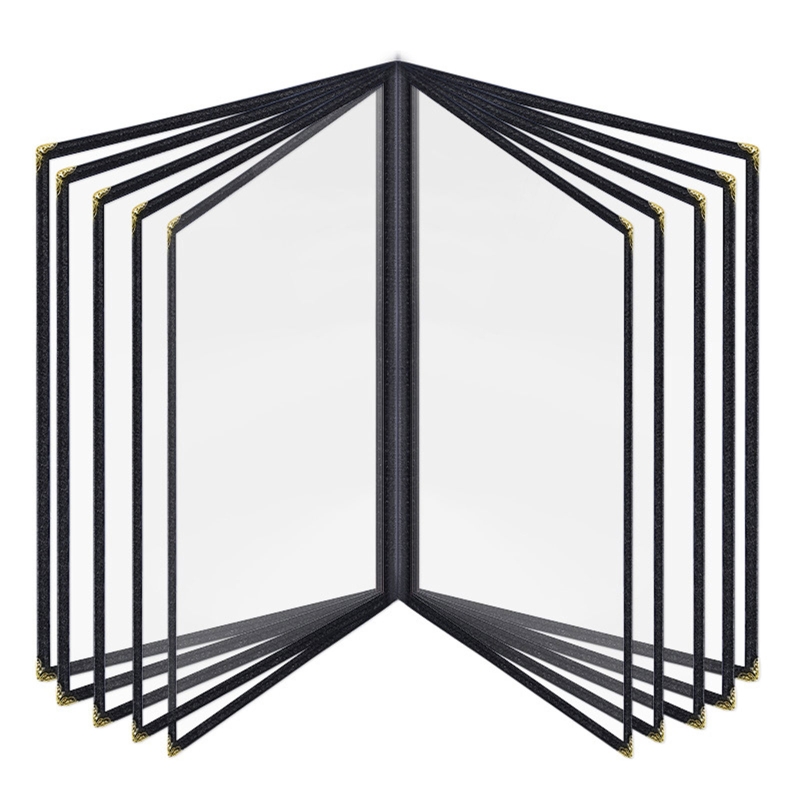 A4 PVC Transparent Menu Cover Protective Cover Restaurant Menu Paper Holder Cover for Bar Cafe Milk Coffee Shop Food: G
