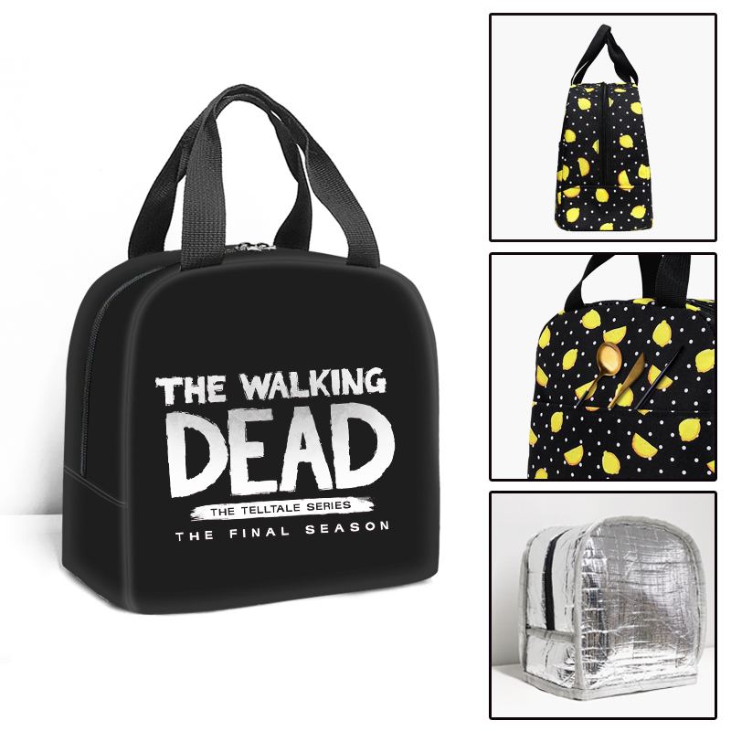 The Walking Dead przenośna torba chłodząca do drugiego śniadania dzieci Student izolacja termiczna torba na żywność podróż pojemnik na Lunch na piknik dla mężczyzn: 014