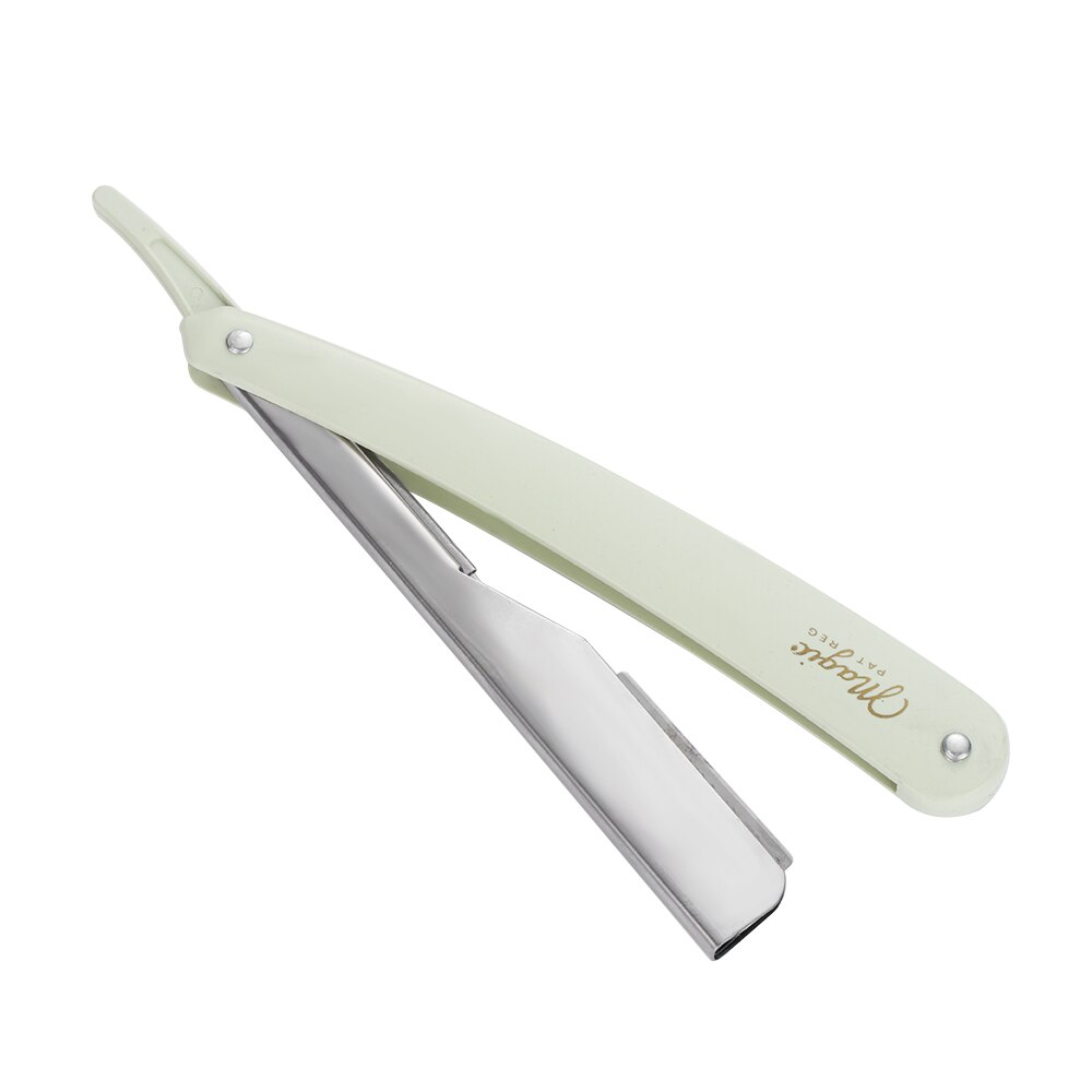 1PC Manual Shaver Stainless Steel Straight Edge Sharp Barber Razor Folding Shaving Beard Cutter With Blade Beard Cleaning Tool