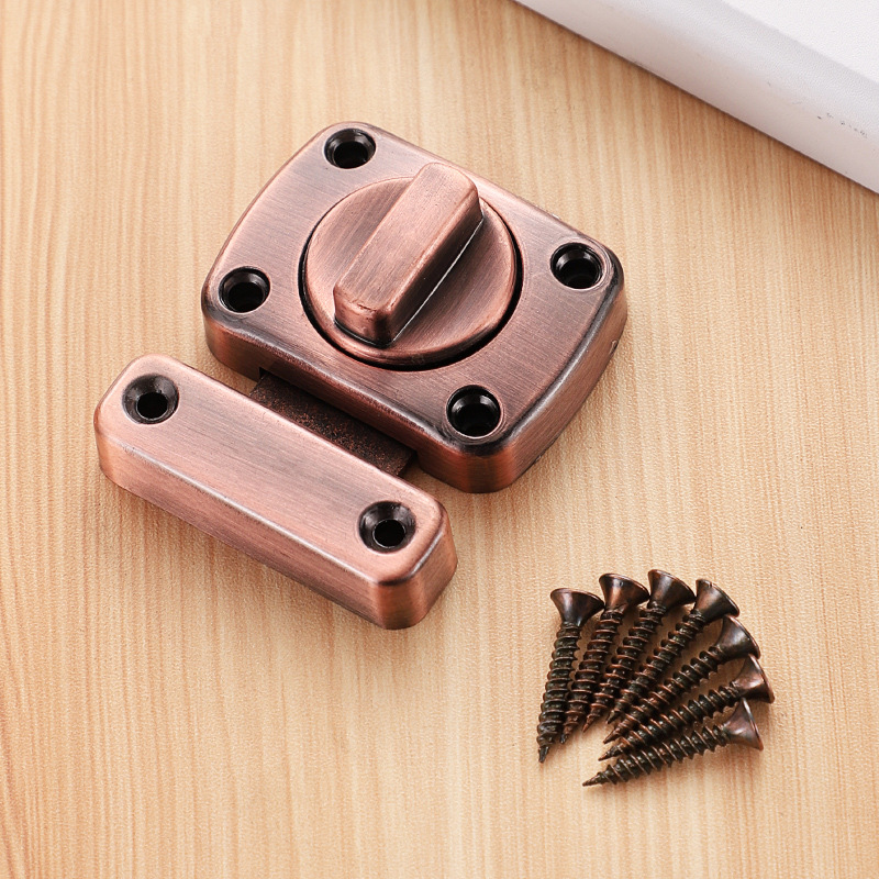 Kk & Fing Zinklegering Links En Rechts Deur Klink Deur Gesp Push-Pull Deur Verdikte Opbouw Deur bolt Lock Gesp Hardware: Zilver