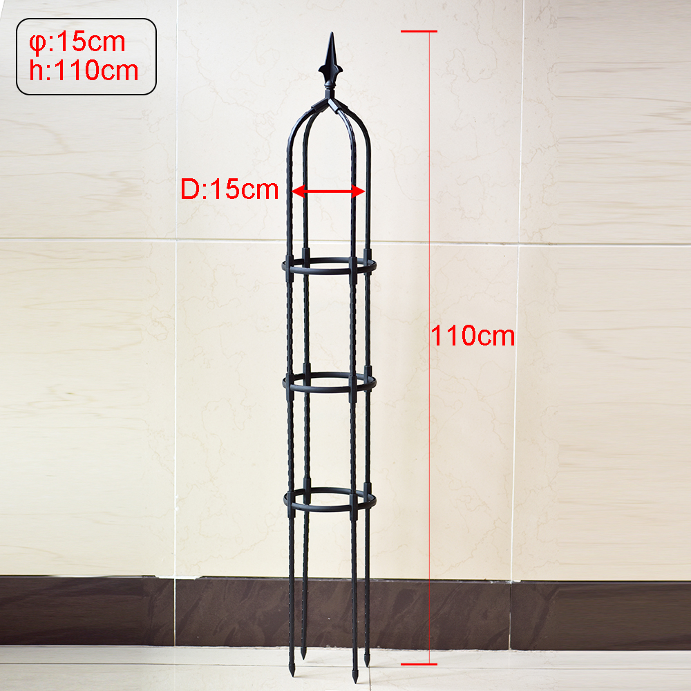 Plant Klimrek Outdoor Bloem Stand Tuin Obelisk Trellis Draagbare Plant Ondersteuning Toren Europese Bloem Stand: Goud