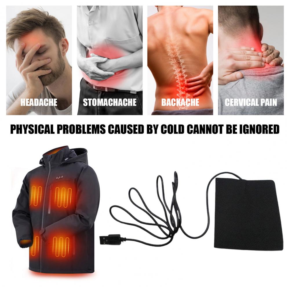 Durable Warmer Pad Compact Cloth Heat Pad Soft Keep Warmth Safety 5V Warming Heating Pad