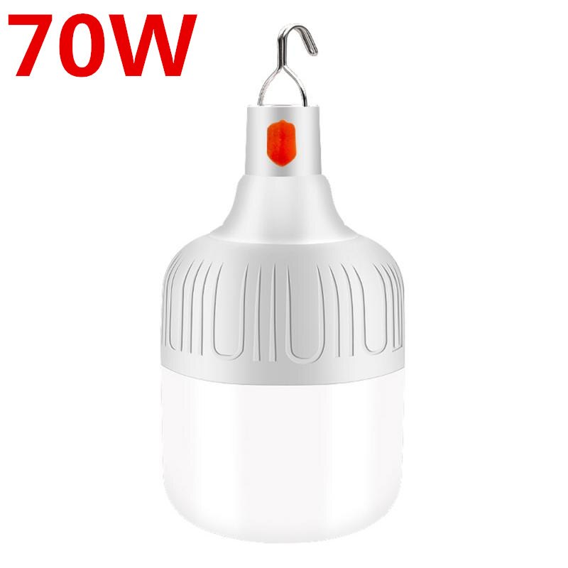 Portable Led Light Charging LED Super Bright Camping Light Mobile Night Market Lights Outdoor Lighting Emergency Light Bulb Lamp: 70W