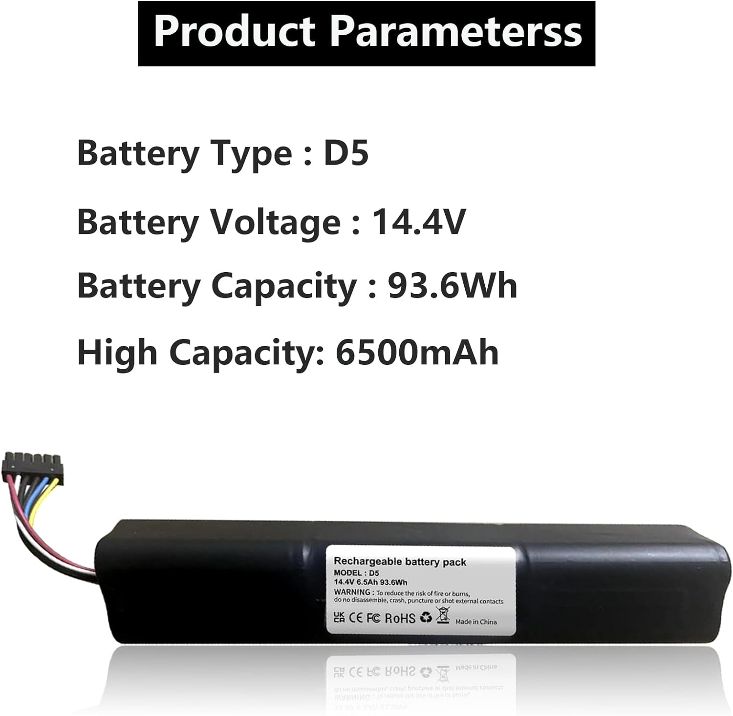 Akumulator 6500mAh do Neato Botvac podłączony D3,D3 +,D301,D303,D4,D502,D503,D6,D7,D701,D702,D703,D5,D5 +