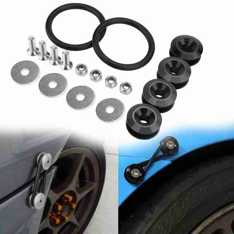 General JDM Aluminum Quick Release Fastener Bumper Quick Release Fixed Clip Fender Washer Reinforced Screw Auto Parts Set