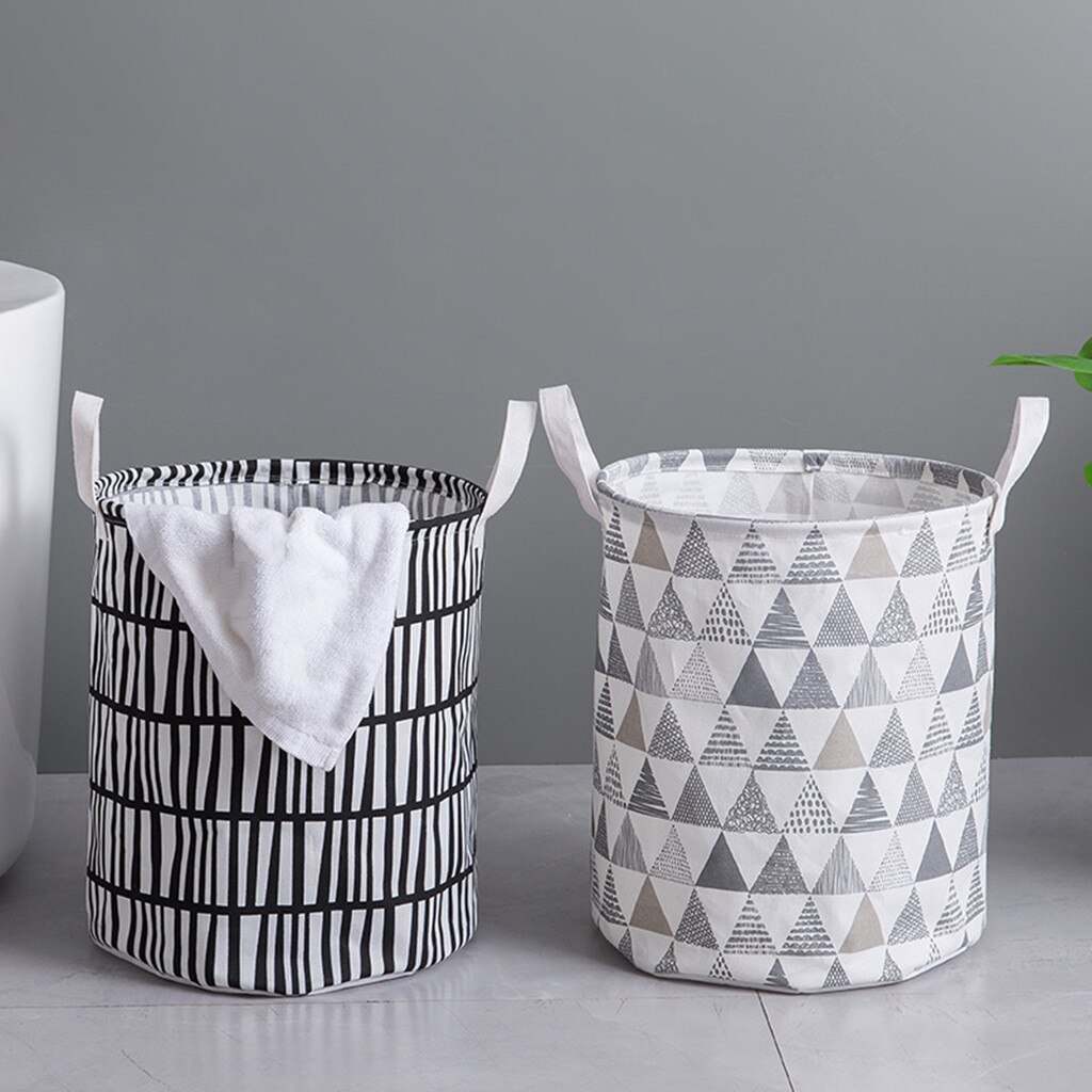 Dirty Cloth Basket Waterproof Large Laundry Basket Collapsible Round Laundry Bags Hamper Storage Bin Cesto Ropa Sucia