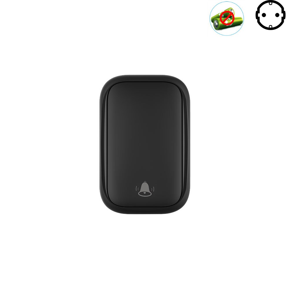 Wireless Doorbell Sets Self-Powered No Battery Required Transmitter Receiver 220V EU FR Smart Doorbell Outdoor Home Long Range: DBS2B