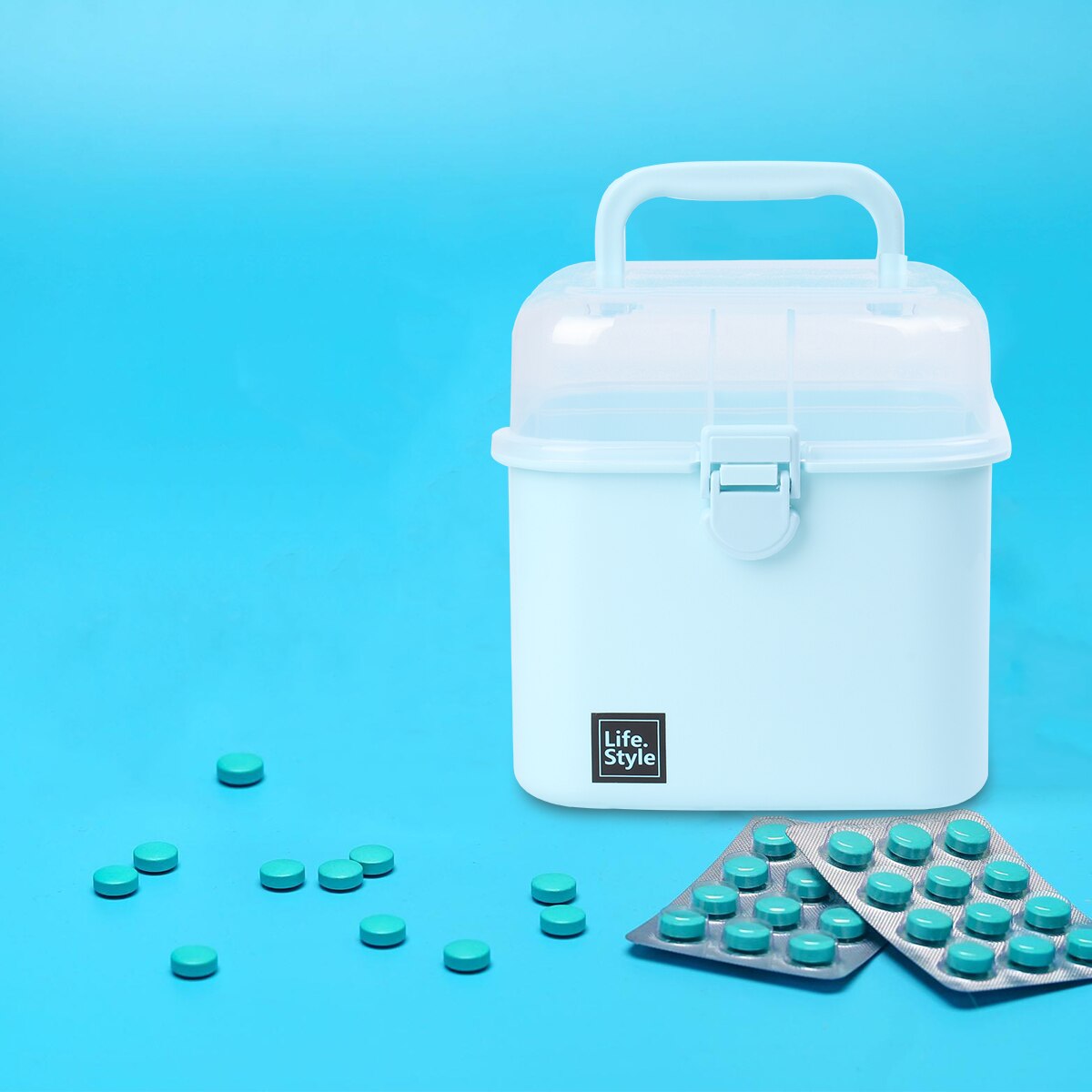 Emergency Medicine Case Plastic Storage Box Large-Capacity Medicine Case Emergency First Aid Box Household Storage Case