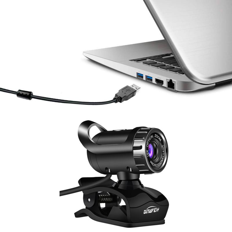 A1 Webcam USB 2.0 480P Camera Web Cam 360 Degree for PC Laptop USB Camera Video Recording Web Camera With Microphone