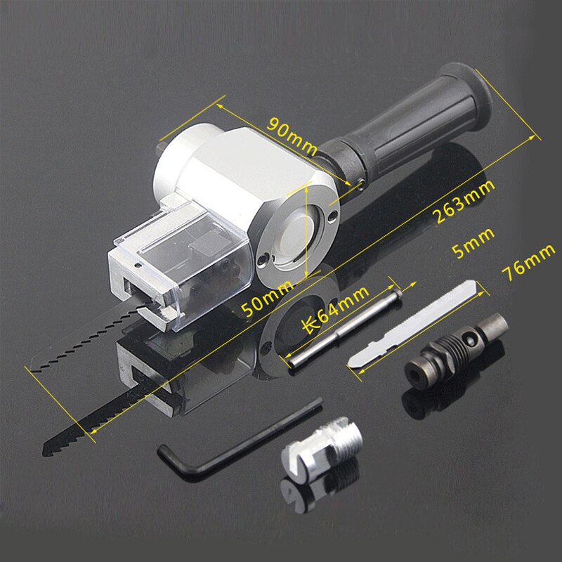 Çok fonksiyonlu Jig testere dönüşüm kafa eğrisi kesici matkap çok amaçlı DIY ahşap kesme elektrikli aletler GY-YT-180A