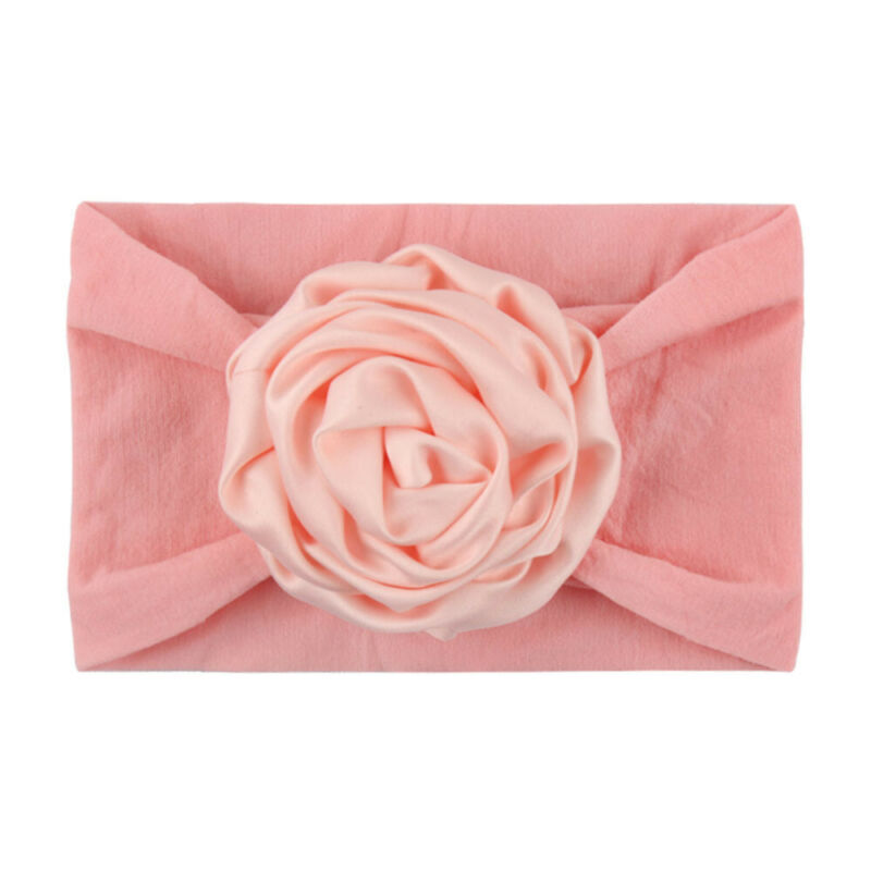 Baby Turban Hoofdband - Grote Bloem Strik - Bloemendessin - Katoen - Peuter Meisjes Accessoires