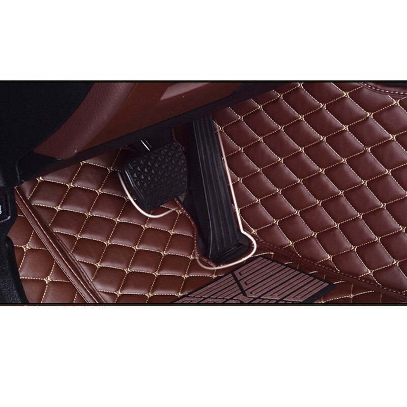 3d auto vloermatten voor toyota land cruiser 100 200 waterdichte leren vloermatten auto-styling interieur auto vloermat