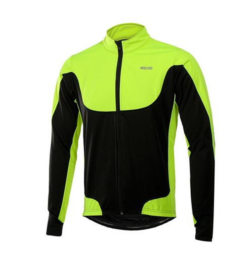 Arsuxeo fietsjack winter thermische warming-up fleece mtb fietsjack lichtgewicht winddicht waterdicht fietsjack