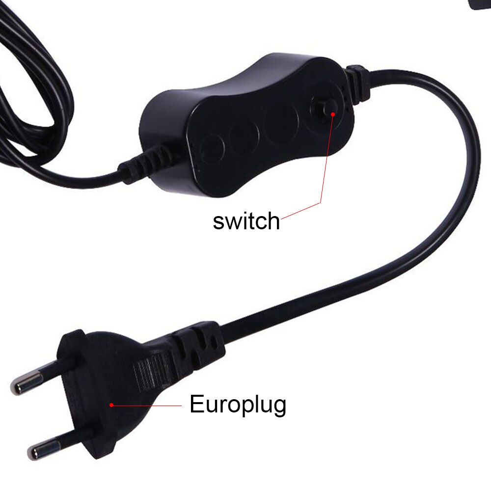 Aquarium Fish Tank High Brightness LED Aquarium Fish Tank Light Flexible White & Blue Lighting Lamp Decor EU Plug