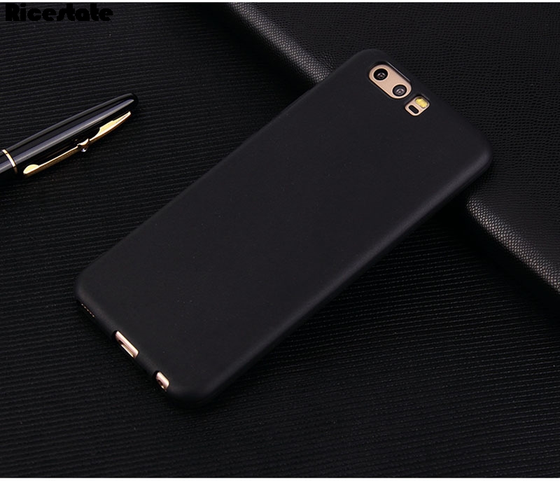 Fundas para Huawei P10 funda de silicona suave esmerilada para Huawei P10 Fundas protectoras para Huawei P10 cubierta de teléfono mate: Negro