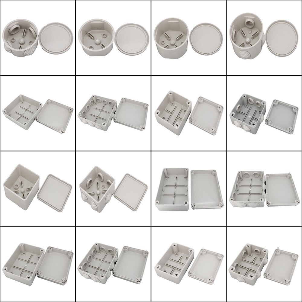 1 Set ABS plastic IP65 indoor and outdoor waterproof enclosure normal junction box