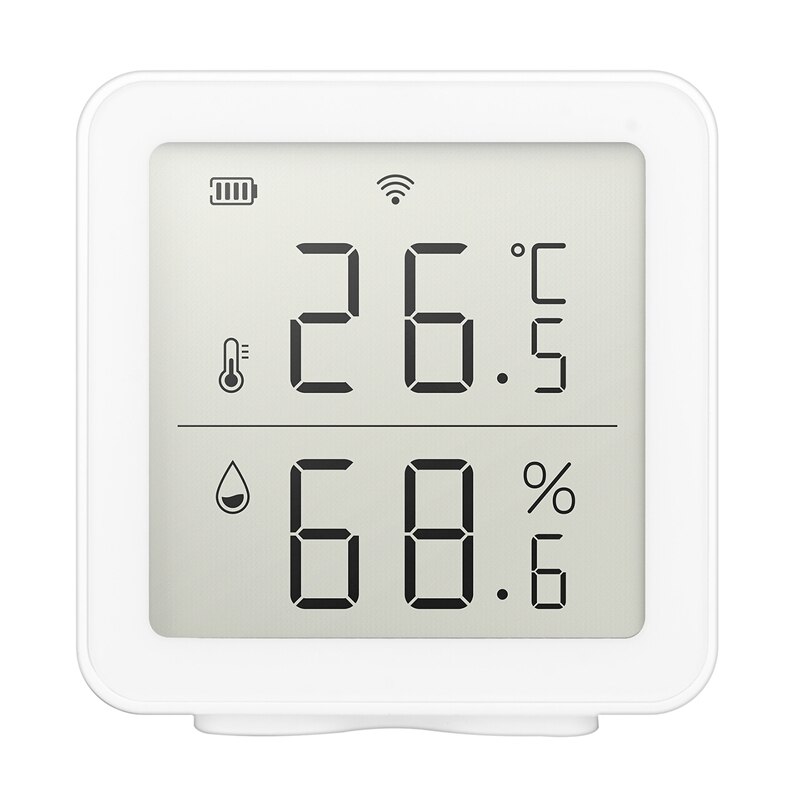 Tuya casa inteligente wifi temperatura e umidade detector sem fio sensor de temperatura e umidade ligação inteligente