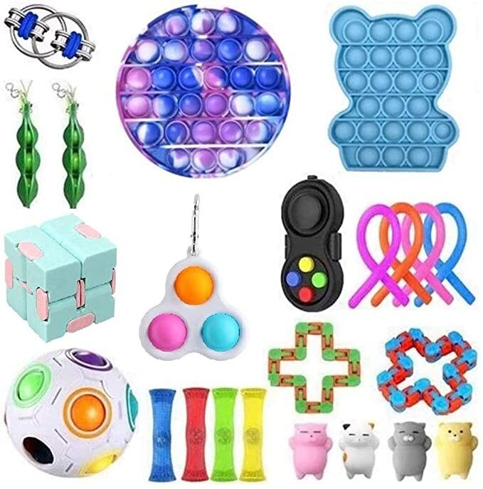 1 set Fidget juguete barato sensorial Fidget Pack de juguetes para los niños o los adultos juguete de descompresión fidjets pack de juguetes антистресс