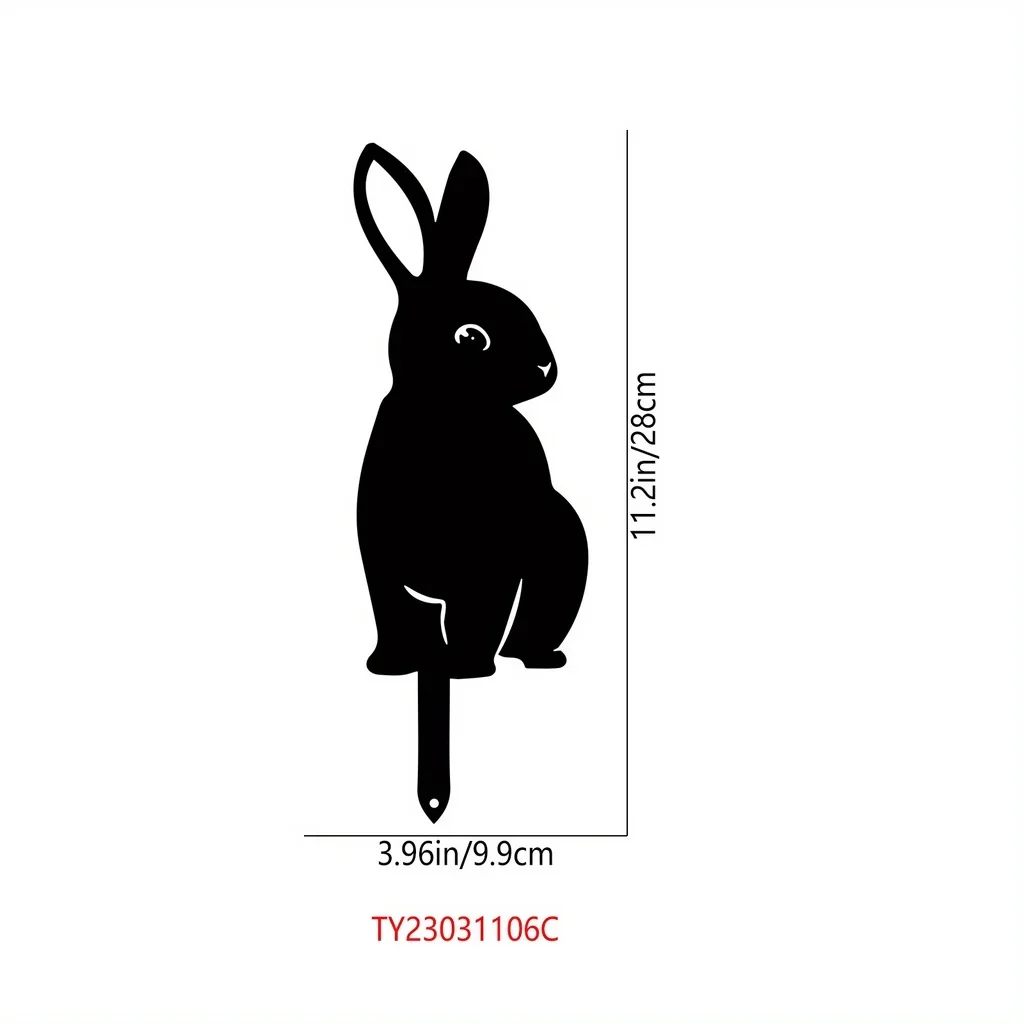 Rzeźba królika – puste figurki z kutego żelaza, odporne na kurz i realistyczne królik/wiewiórka robić ogrodu, domu i podwórka: Niebieski