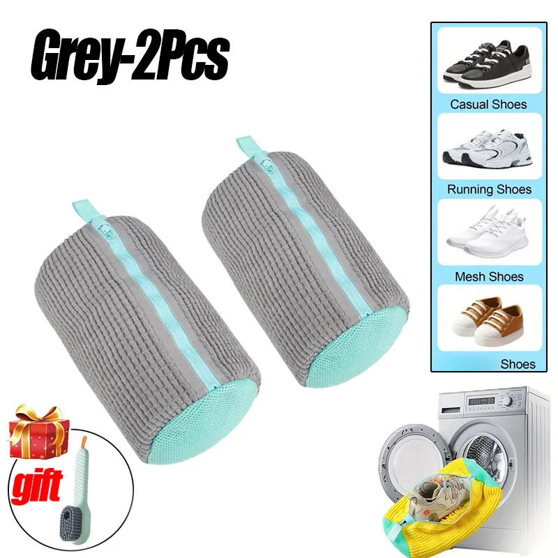 Laundry Bags Shoe Washing Machine Bag-with Zipper Laundry Bag with Rich Fluff Inside, Perfect for Sneakers and Casual Shoes: Clear