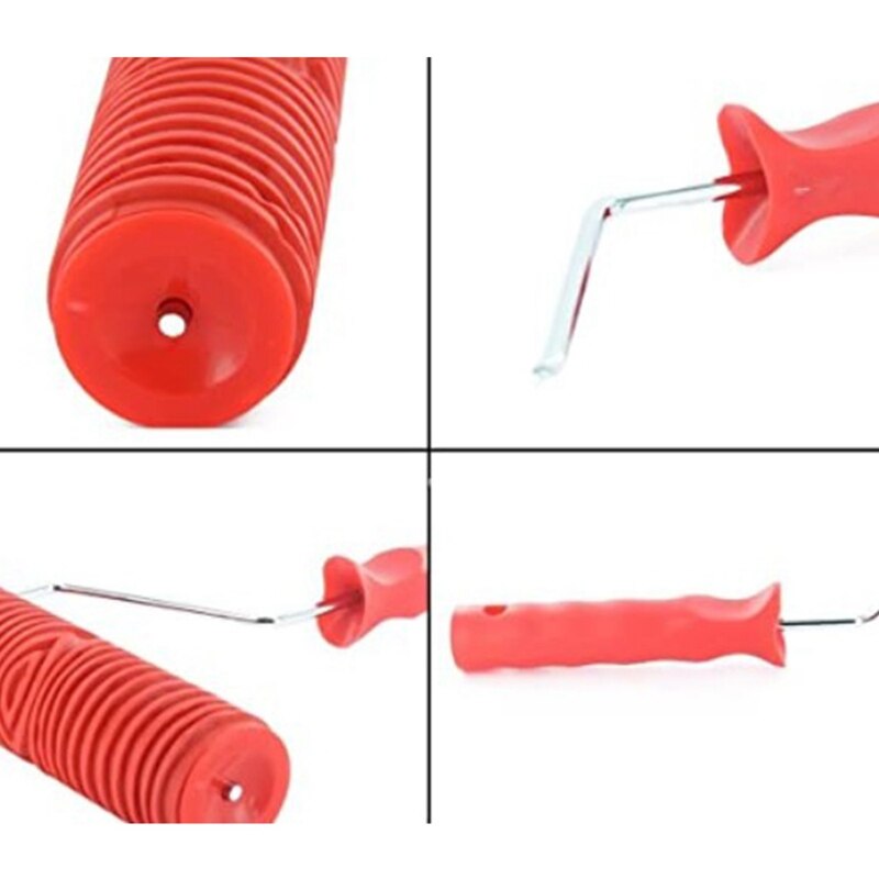 Schilderen Roller, 7Inch Diy Patroon Verfroller Decoratieve Rubberen Rol Met Plastic Handvat (EG346T)