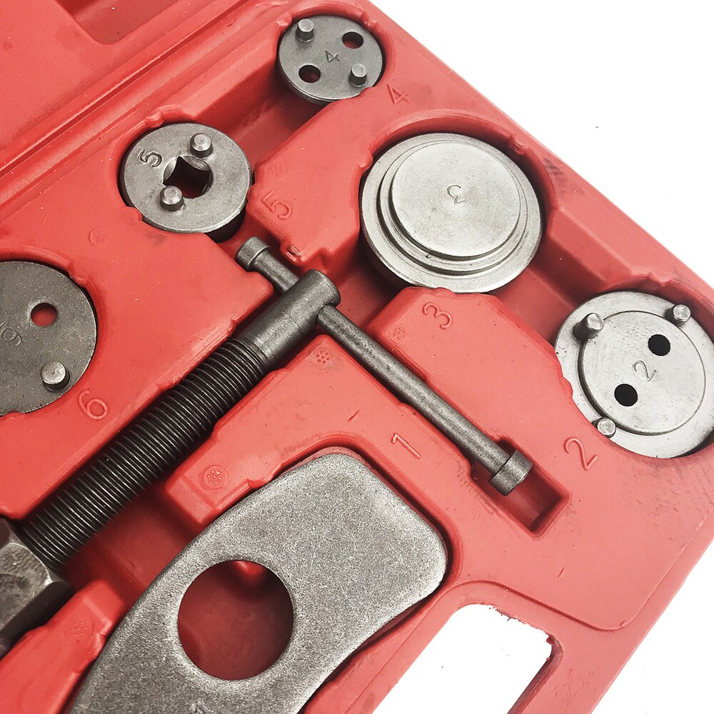 Universal 12pcs Auto Car Precision Disc Brake Caliper Wind Back Tool Kit Brake Pad Brake Pump Brake Piston Car Repair Tool Kit