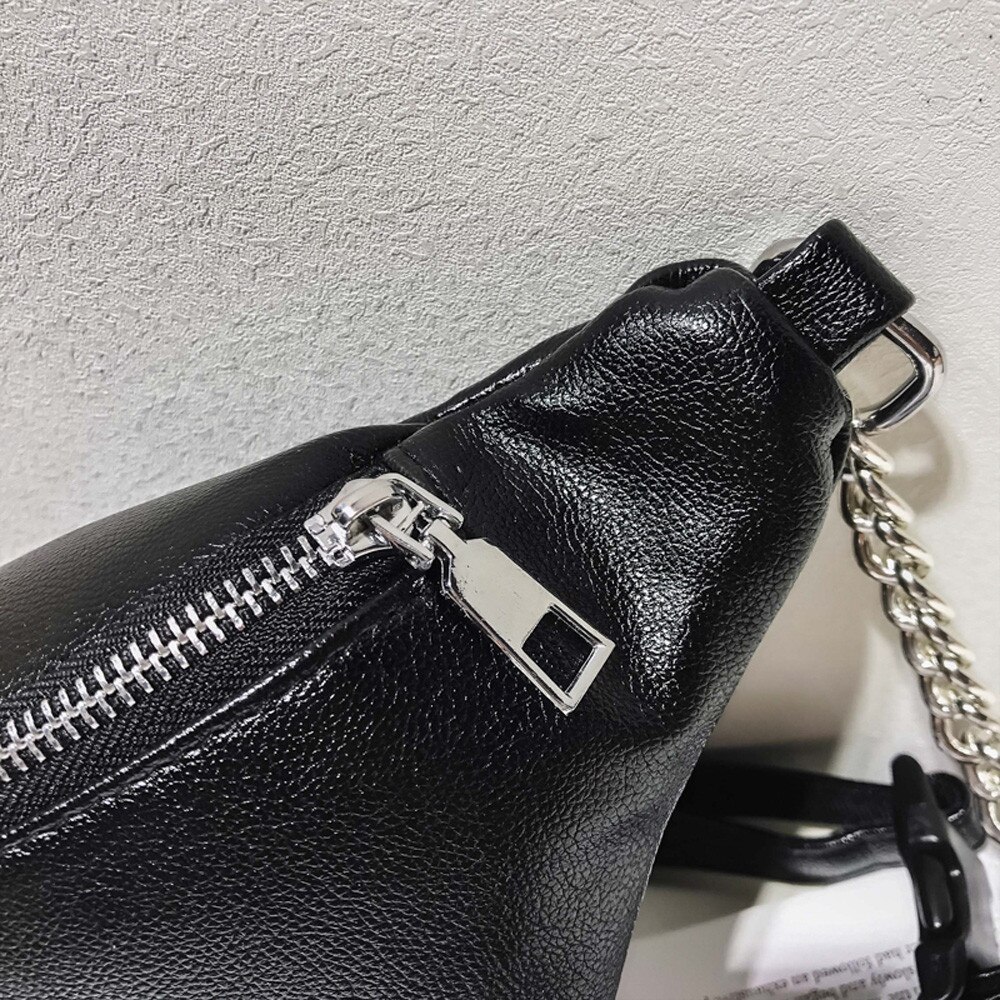 Frauen Tasche Kette Leder Bote damen sommer Tasche Schulter Tasche Brust kühlen Phonepocket kupplung schul torebka #8