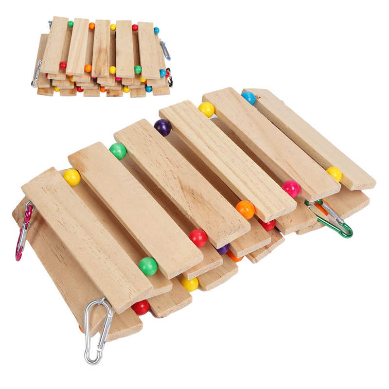 Chicken Swing Chicken Swing Chicken Wooden Ladder Hanging Feeder Bird Hens Toy for Poultry Rooster Chicks Chicken Swing for Hens