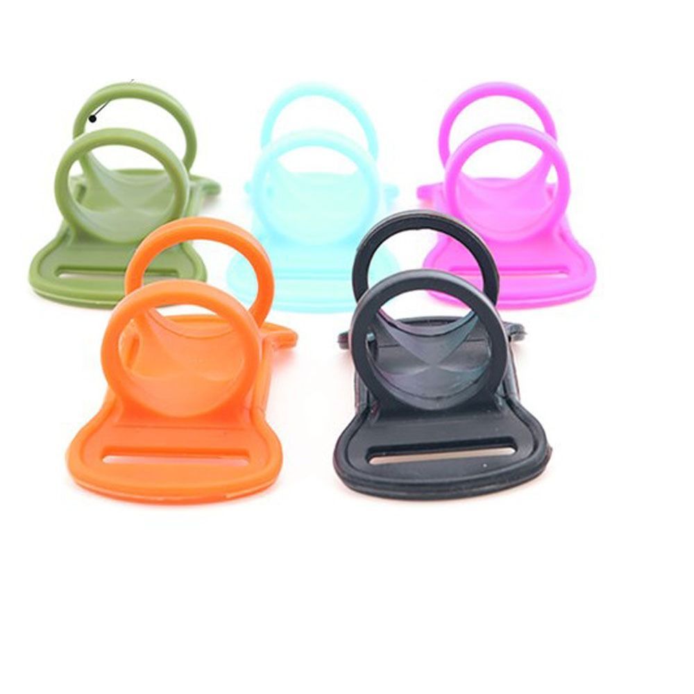 6.2*3.6*3cm/2.44*1.18" Headlamp Flashlight Holder Silicone 5 Colors Hands-Free Head Lamp Accessory Elastic Band Flashlights