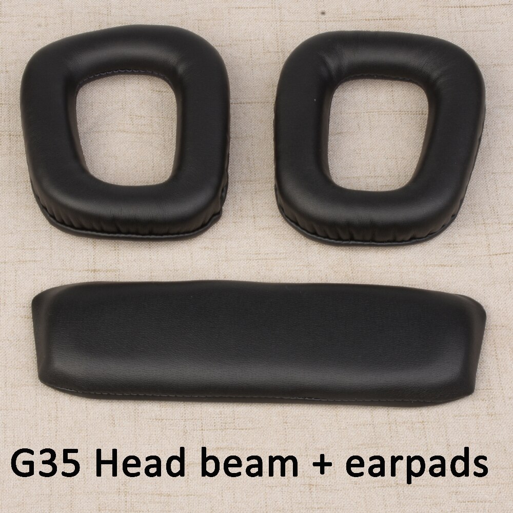 Copri-auricolari per cuffie per Logitech G35 G930 G430 F450 cuscinetti per cuffie cuscinetti auricolari di ricambio spugna per fasci di testa: G35