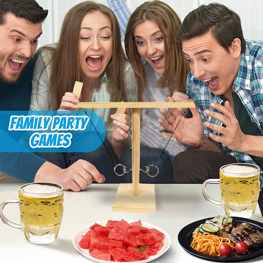 Juego interactivo de madera para bares, juguetes de en casa, ocio, estilo Industrial, Bar, tienda de bebidas, hecho a mano