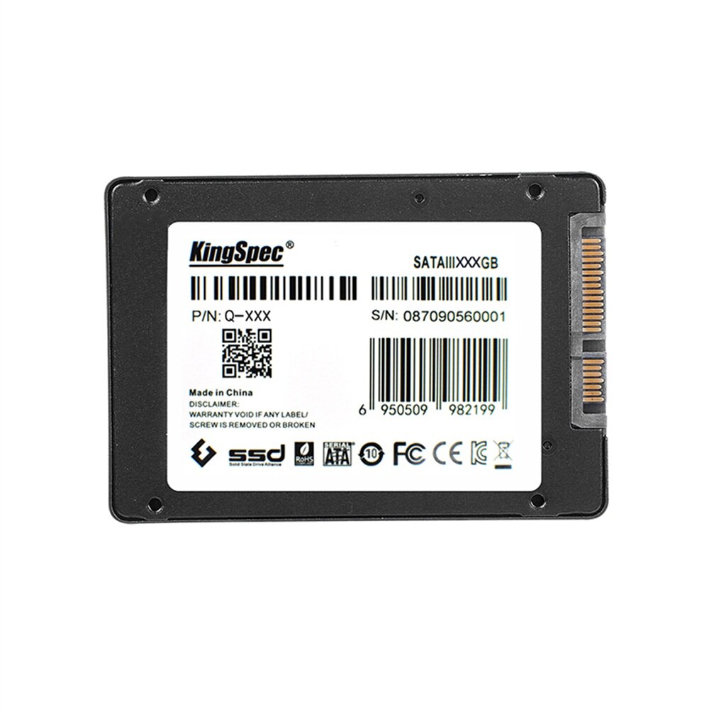 KingSpec SSD Sata HDD 2.5 Hard Drive SSD Hard Drive 90GB 180GB 360G Disco Duro SSD Interno Disk SATA 3 2.5 HD HDD Disque Dur