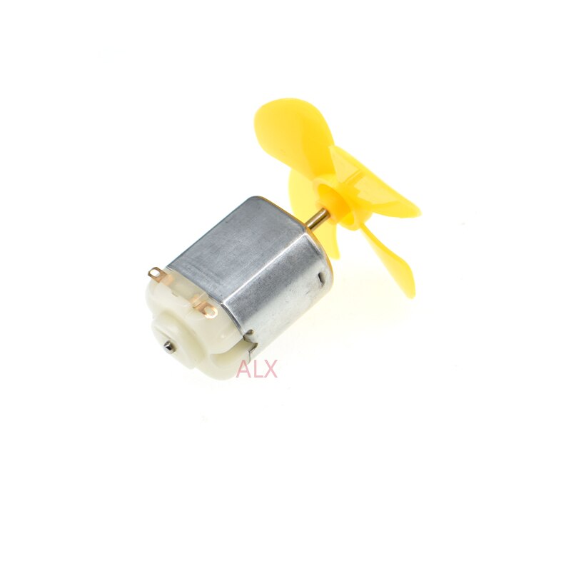 5 SETS dc MICRO 130 reductiemotor met fan blade Kleine propeller 3-6 V VOOR ARDUINO DIY experiment 3 V 6 v