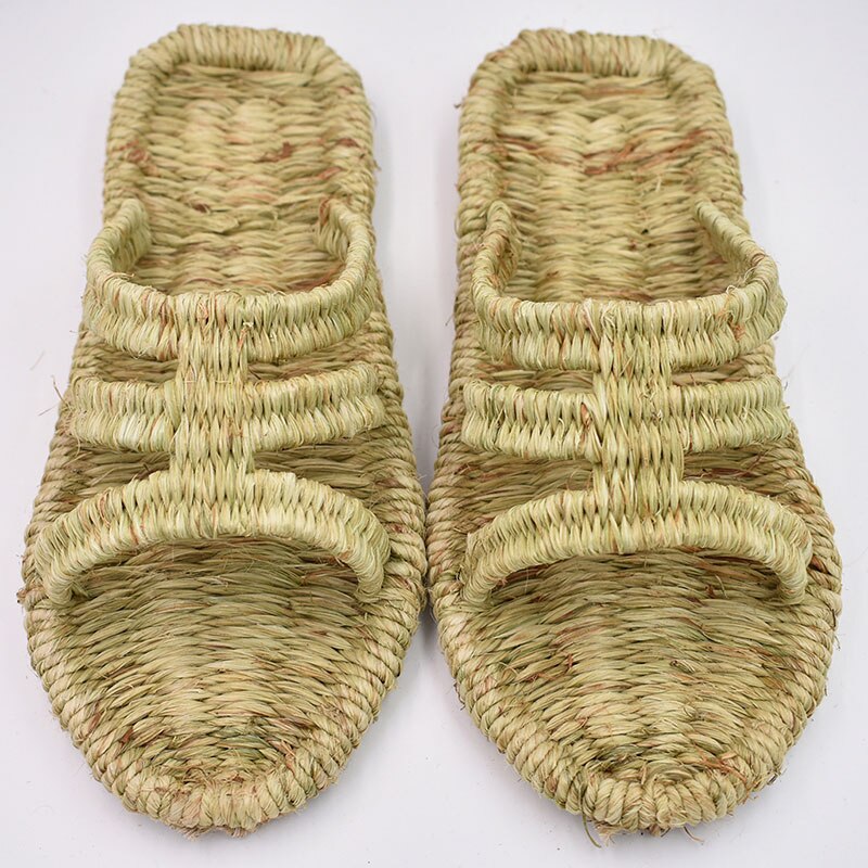 Sandales chinoises antiques faites à la main pour hommes et femmes, de sandales d&#39;été tissées personnalisées, chaussures de travail,: 5.5