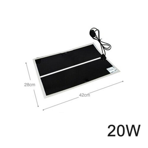 Verwarmingsmat voor reptielenterrarium, verwarmingsmat met thermostaatregelaar, stekker onder aquarium, terrariumverwarming, verwarmingsmat voor huisdieren: 20w 42 x 28cm